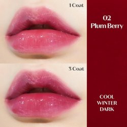 ETUDE Dear Darling Oil Tint Plum Berry 4.2g High Moisturizing and Strong Hydrating Lip Oil Lip Gloss Smooth and Moist