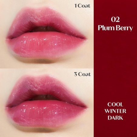 ETUDE Dear Darling Oil Tint Plum Berry 4.2g High Moisturizing and Strong Hydrating Lip Oil Lip Gloss Smooth and Moist