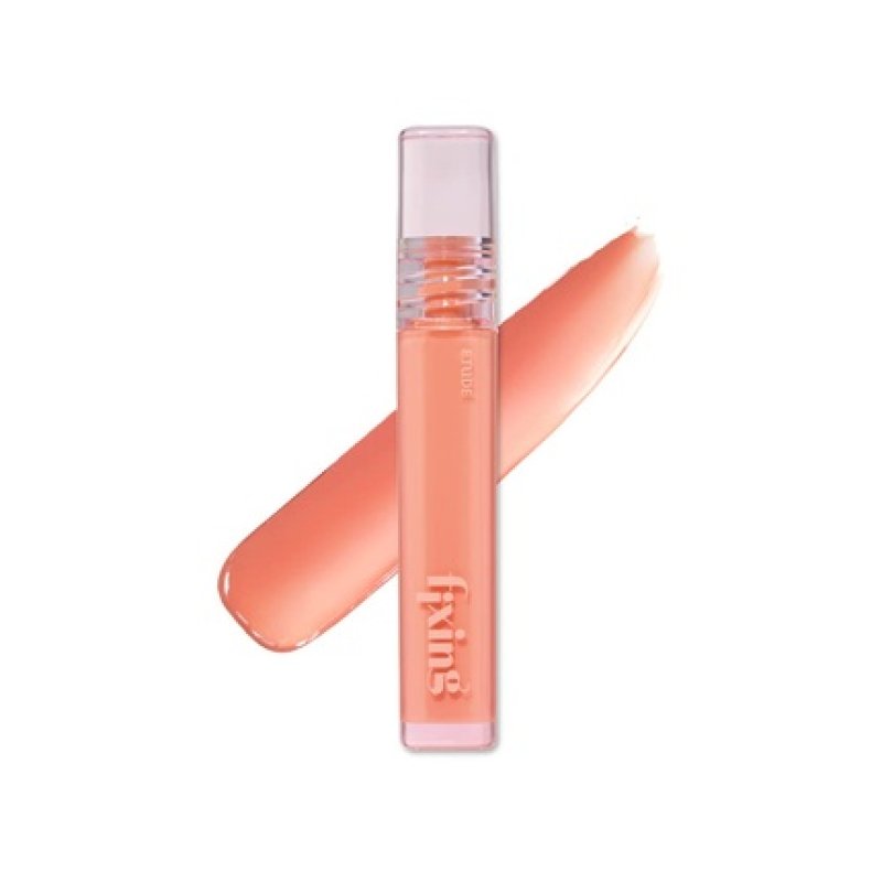 ETUDE Glow Fixing Tint 1 Pure Coral Non-sticky Glossy Shine Lip Stain 4.5g