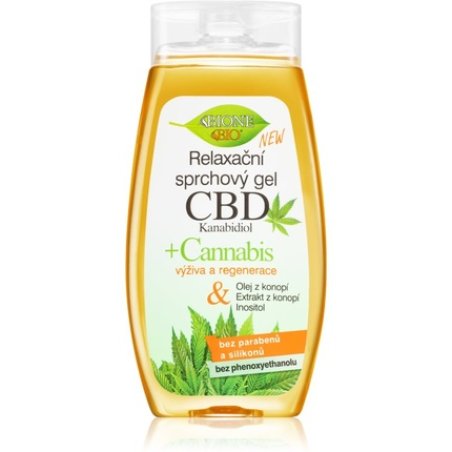 Bione Cosmetics Cannabis CBD Shower Gel 260 ml - Relaxing Shower Gel with CBD