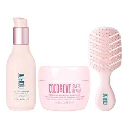 COCO & EVE Date Night Kit Conditioner 150ml Mask 212ml Detangling Brush