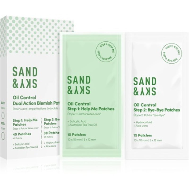 Sand & Sky Oil Control Dual Action Blemish Patches - 75 patches