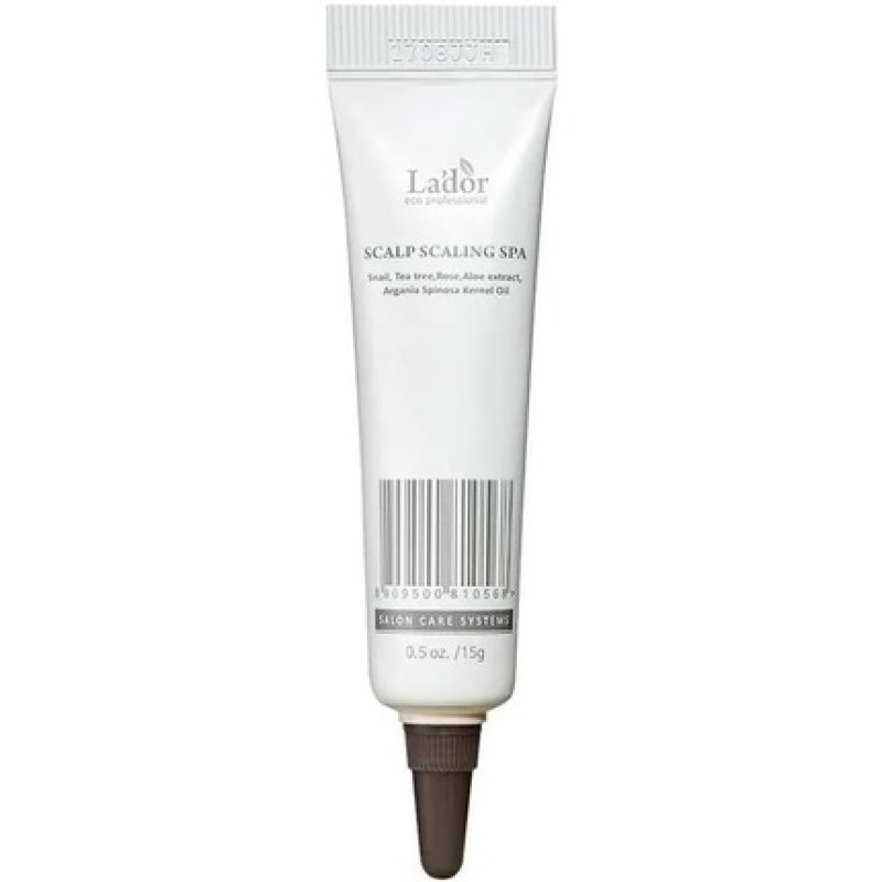 LA'DOR Scalp Scaling Spa Hair Treatment 15g x 4 Exfoliating Ampoules Active Ingredients Scalp Scaling Sebum Control