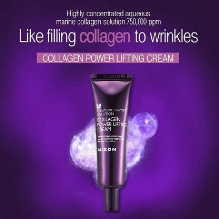 Mizon Collagen Power Lifting Cream 35ml Day and Night Anti-Aging and Intensive Moisturizing 75% Marine Collagen Korean