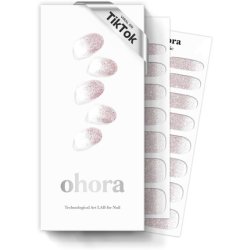 Ohora Semi Cured Gel Nail Strips Basic Nails No3 - Nude Glitter 30 Pcs