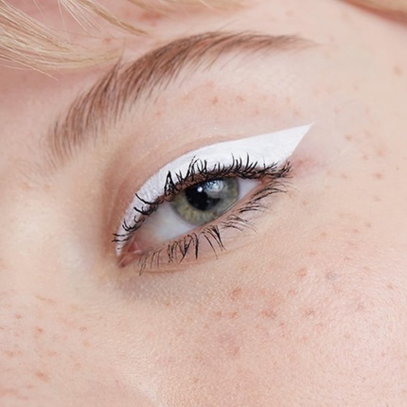 3INA MAKEUP The Color Pen Eyeliner 100 White Liquid Eyeliner 10h Longwear Smudge-proof Formula for Sensitive Eyes Ultra