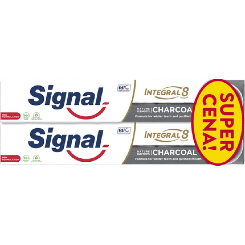 Signal Toothpaste I8 Charcoal 2x75ml - Duopack