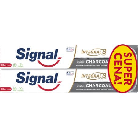 Signal Toothpaste I8 Charcoal 2x75ml - Duopack