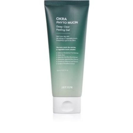 Jayjun Okra Phyto Mucin 150 Ml - Deep Cleansing Gel With Scrub Effect