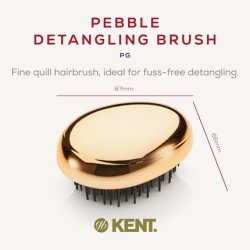 Kent Pebble Travel Hairbrush Gold