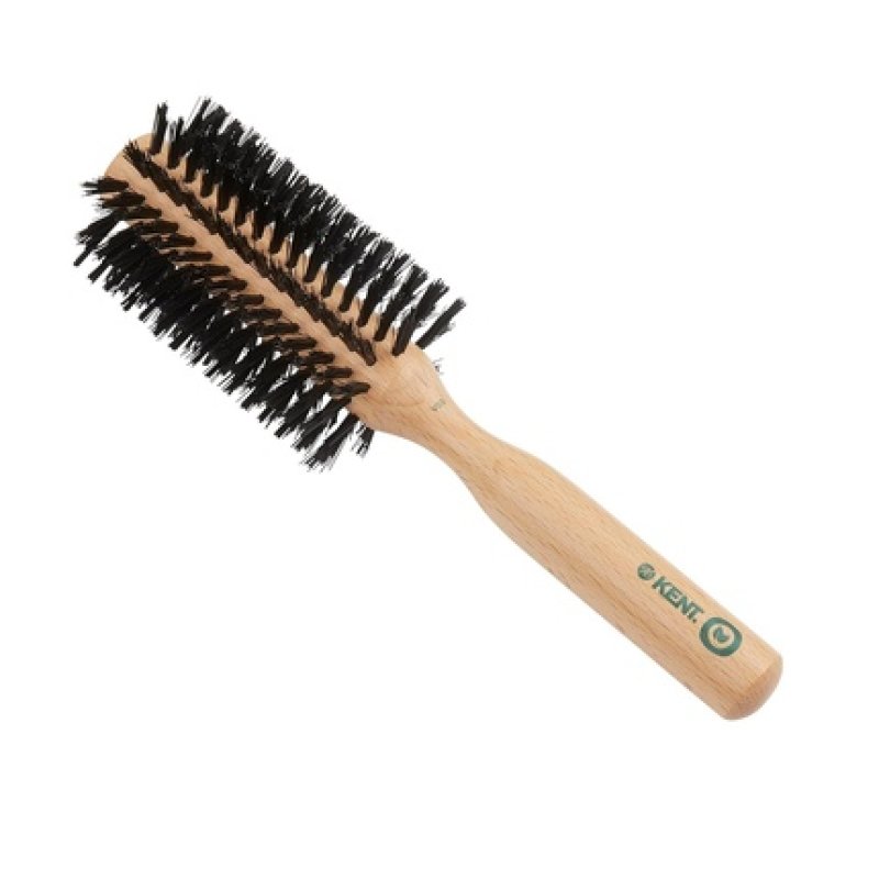 Kent V03 Vegan Boar Bristle Hair Brush Eco-Friendly Round Brush for Blow Outs
