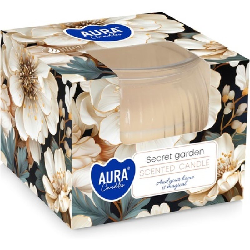 Bispol Scented Candle in Glass Secret Garden 18h