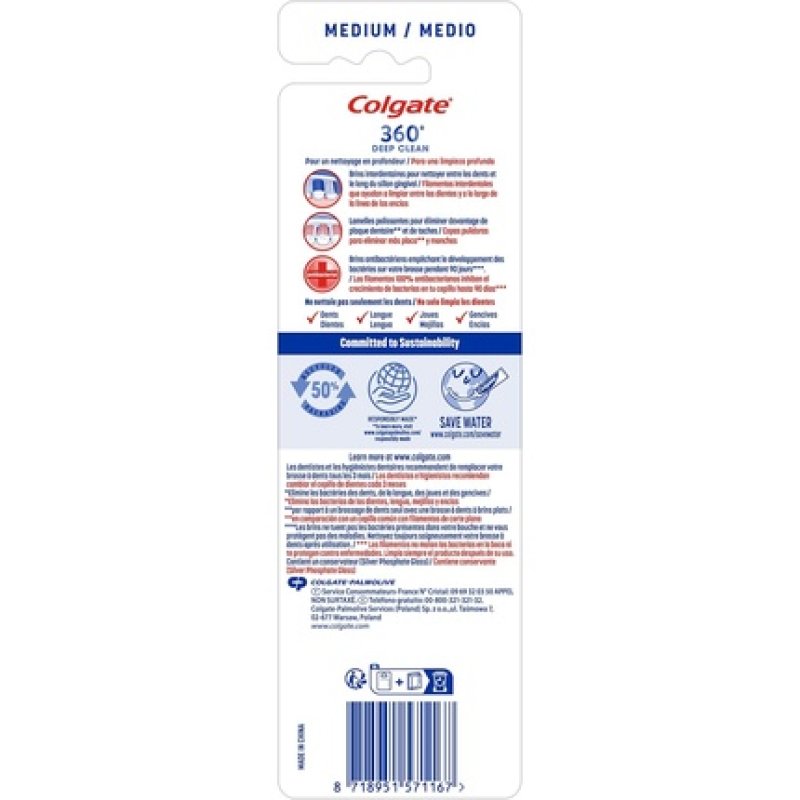 Colgate 360 Deep Clean Medium Toothbrush