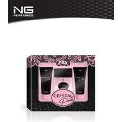 N&G Crystal Pink Giftset - 100ml Eau De Parfum, 50ml Shower Gel, 50ml Body Lotion