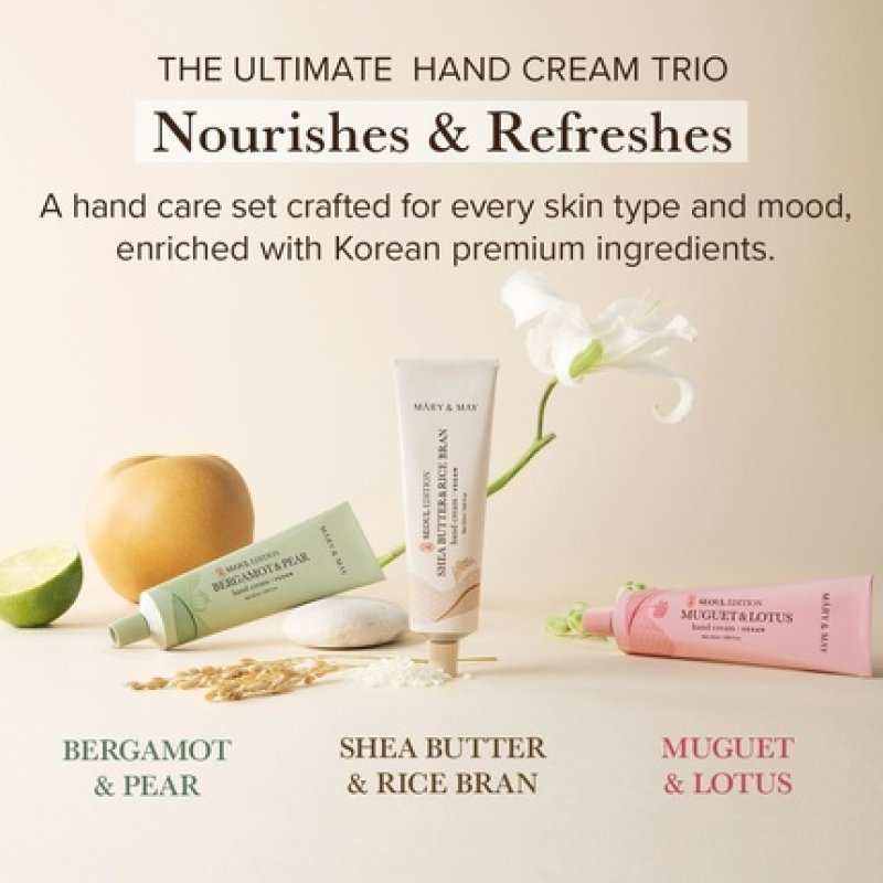Mary&May Seoul Edition Shea Butter & Rice Bran Hand Cream Korean Fragrance
