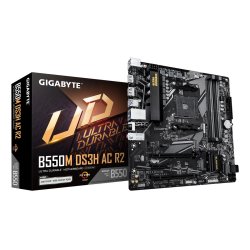 GIGABYTE B550M DS3H AC R2 Motherboard - AMD Ryzen 5000 CPUs, 5 3 Phases VRM, up to 4733MHz DDR4 (O.C.), 1xPCIe 4.0 