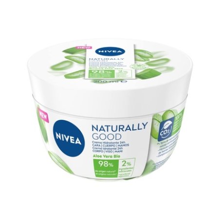 NIVEA NATURALLY GOOD Multipurpose Moisturizing Cream 200ml with Nourishing Aloe Vera