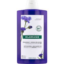 Klorane Centaury Anti-Yellowing Shampoo for Grey Blonde Hair 400ml