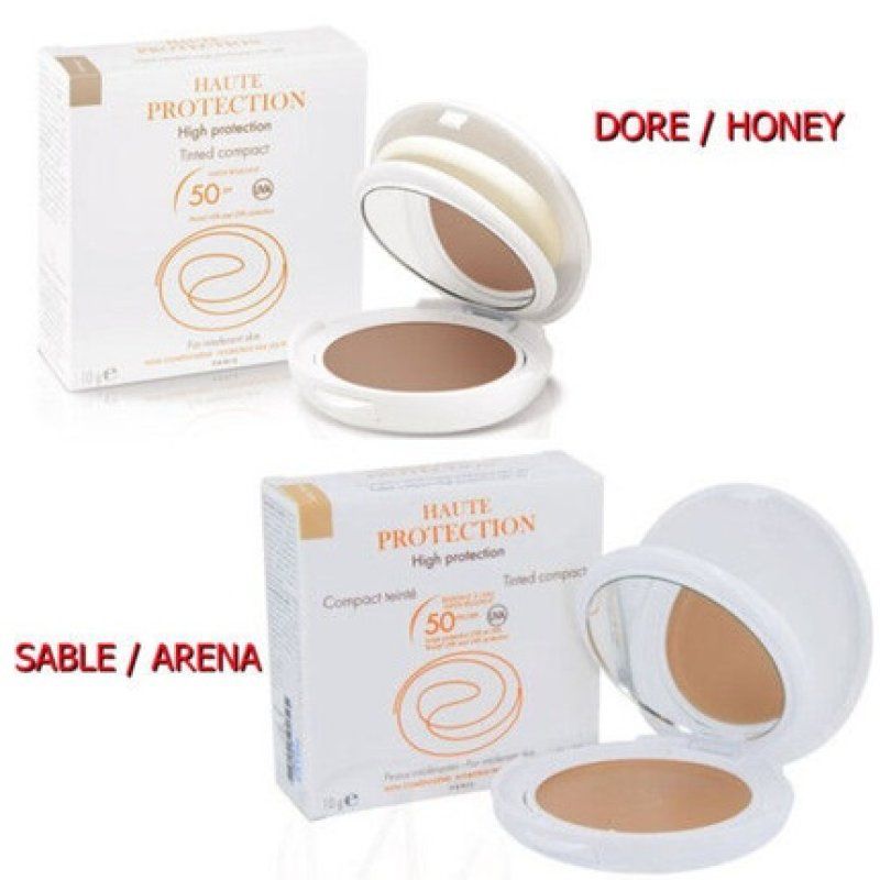 Avene Tinted Compact SPF 50 Sable Arena Dore Honey 10g - 2 Shades Available