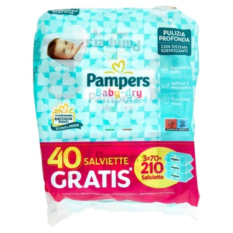 Pampers Baby Fresh Wipes 210 Pieces