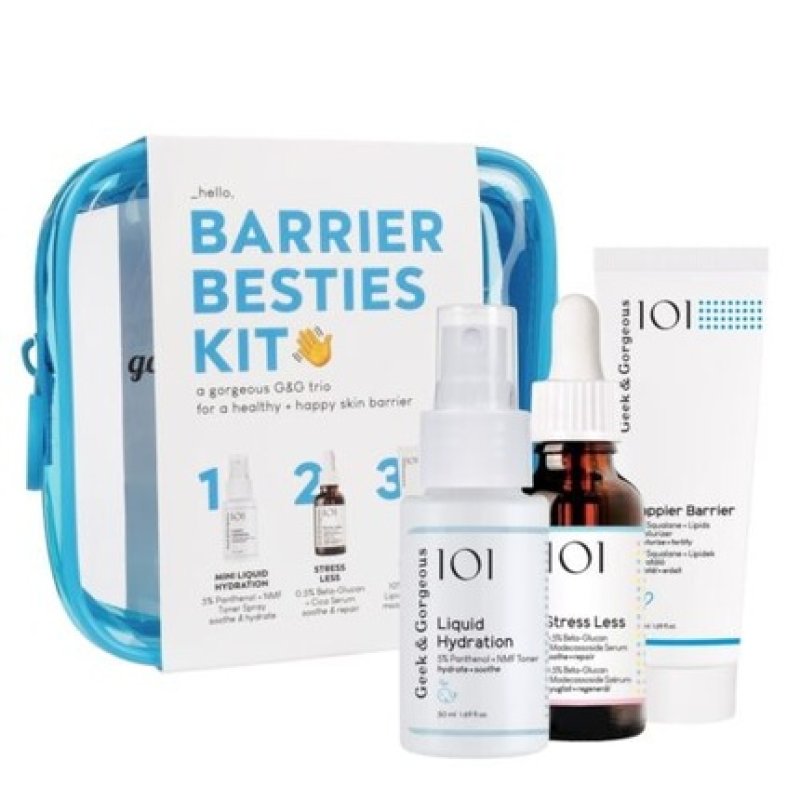 Geek & Beautiful Liquid Moisturizing Toner and Stress-Reducing Serum