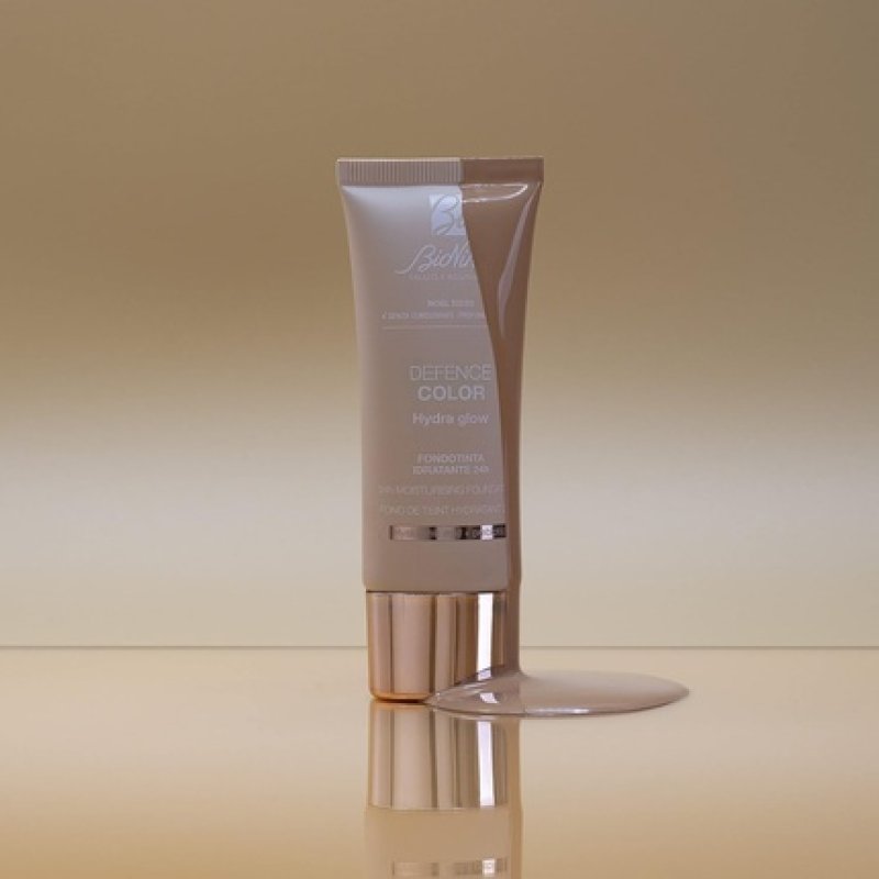 Bionike Defence Color Hydra Glow Foundation Moisturizing 24 Hours with Hyaluronic Acid and SPF 15 for Normal and Dry