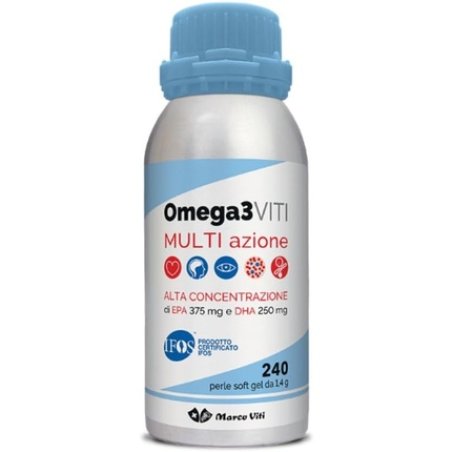 Marco Viti Omega 3 Multi Action Food Supplement 240 Softgel Pearls