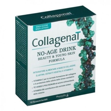 PHARMALIFE Collagenat No-Age Drink Antioxidant Supplement 10 Vials