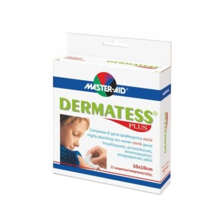 Master-Aid Dermatess Plus Sterile Hypoallergenic Gauze Pad 10x10cm - Pack of 12