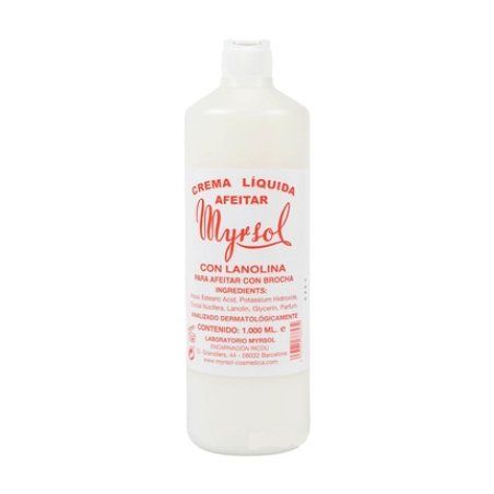 Myrsol Lanolina Liquid Shaving Cream 1000ml By Myrsol