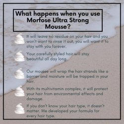 Morfose Ultra Strong Mousse Hair Spray 200ml with Ultra Strong Hold