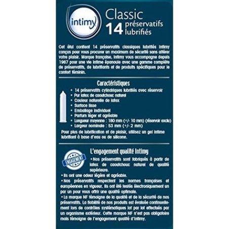 Intimy Classic Lubricated Condoms with Reservoir