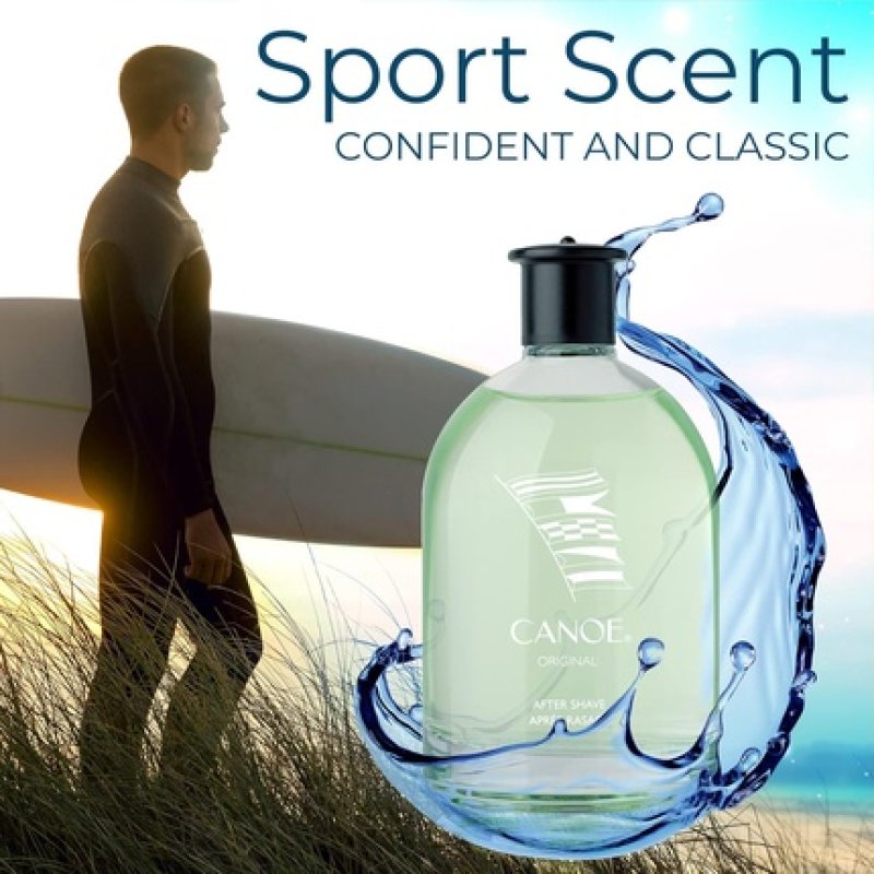 Canoe Aftershave Splash for Men by Dana 4 Fl Oz