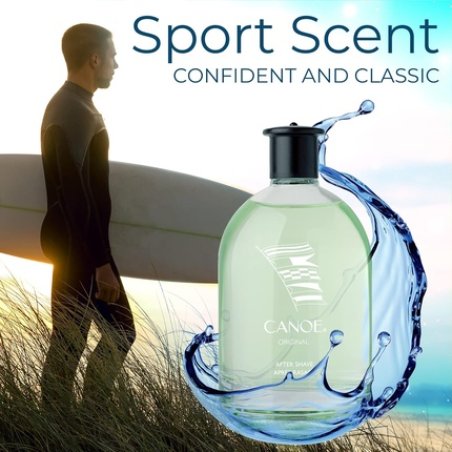 Canoe Aftershave Splash for Men by Dana 4 Fl Oz