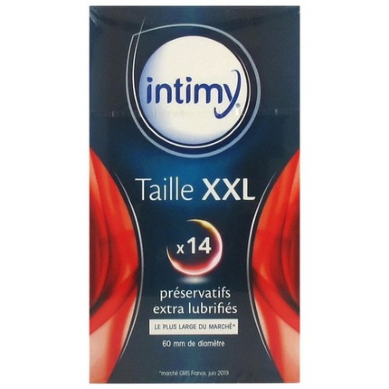 Intimy Size XXL Extra Lubricant Condoms 14 Count