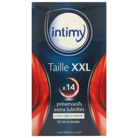 Intimy Size XXL Extra Lubricant Condoms 14 Count