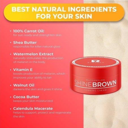 BYROKKO Shine Brown Watermelon Tanning Accelerator Cream 200ml