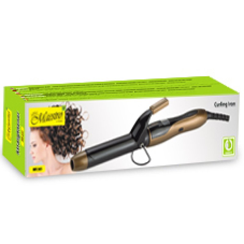 Feel Maestro MR265 brosse soufflante et fer à lisser Fer à friser Vapeur Noir, Or 45 W