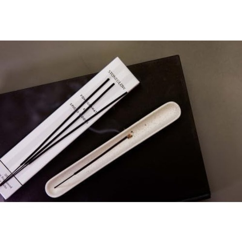 Stoneglow Modern Classics Collection Ceramic Incense Burner 235 x 30mm Black