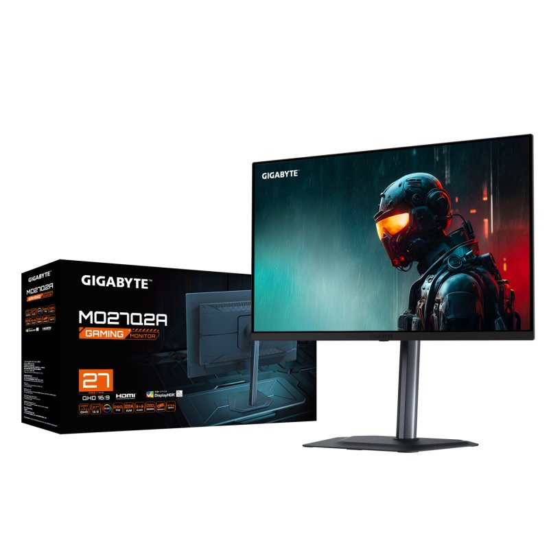 GIGABYTE MO27Q2A 27” OLED 2K QHD Gaming Monitor - 2560 x 1440, 280Hz, 0.03ms, 250 cd/m², FreeSync Premium Pro,