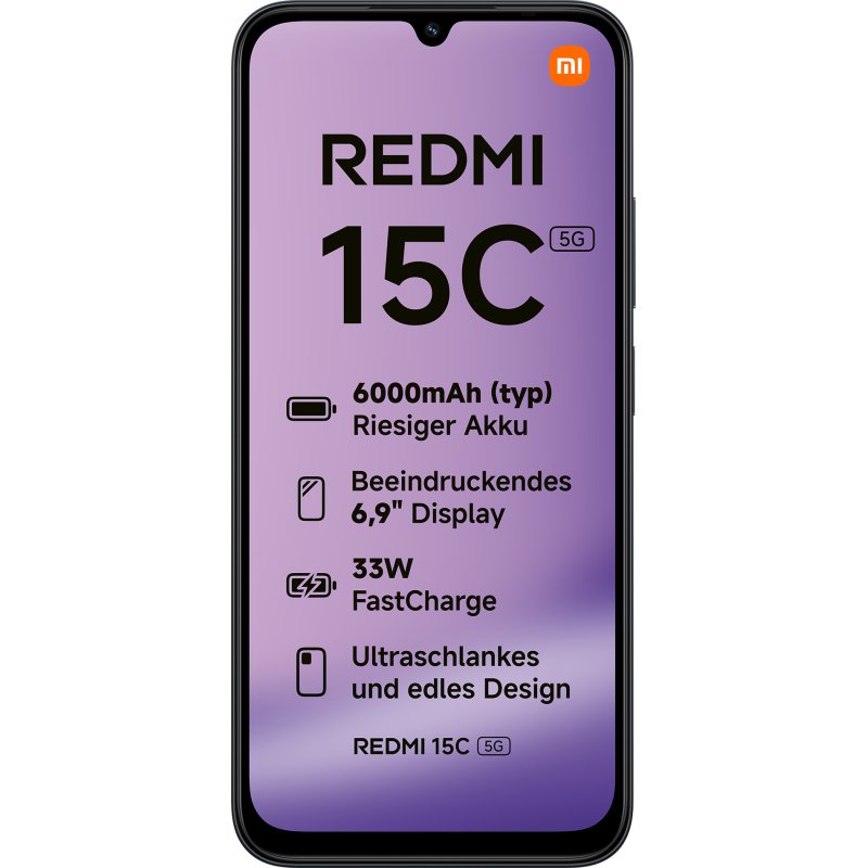 Xiaomi Redmi 15C 5G 128-4-5G Midnight Black