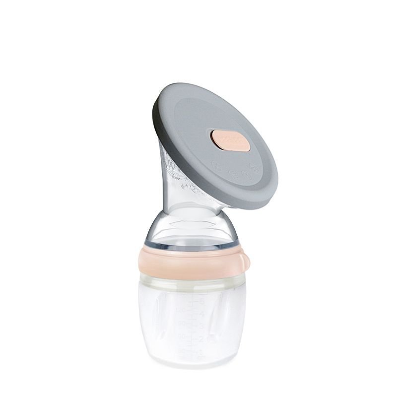 Haakaa - Gen. 3 Silicone Breast Pump & Cap Set - Peach - 160 ml