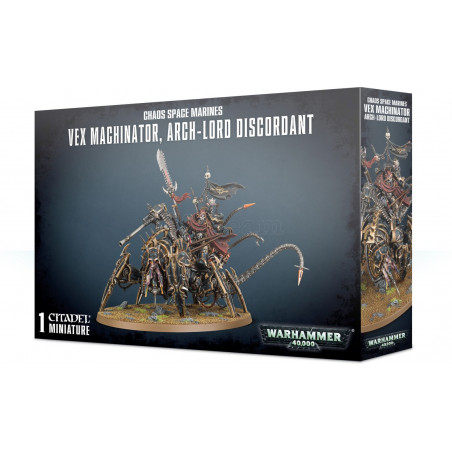 Warhammer 40k - Space Marine du Chaos Vex Machinator, Arch-Lord Discordant