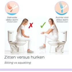 Squat N Go Physiological Toilet Stool for Adults and Children