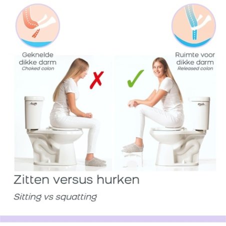 Squat N Go Physiological Toilet Stool for Adults and Children