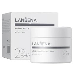 Lanbena Nose Plants 20 Cleansing Patches For Nose 2 Bha 30g