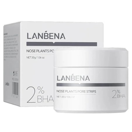 Lanbena Nose Plants 20 Cleansing Patches For Nose 2 Bha 30g