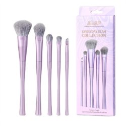 Jessup Luxury Purple Everyday Essentials Brush Set 5 Pieces T515