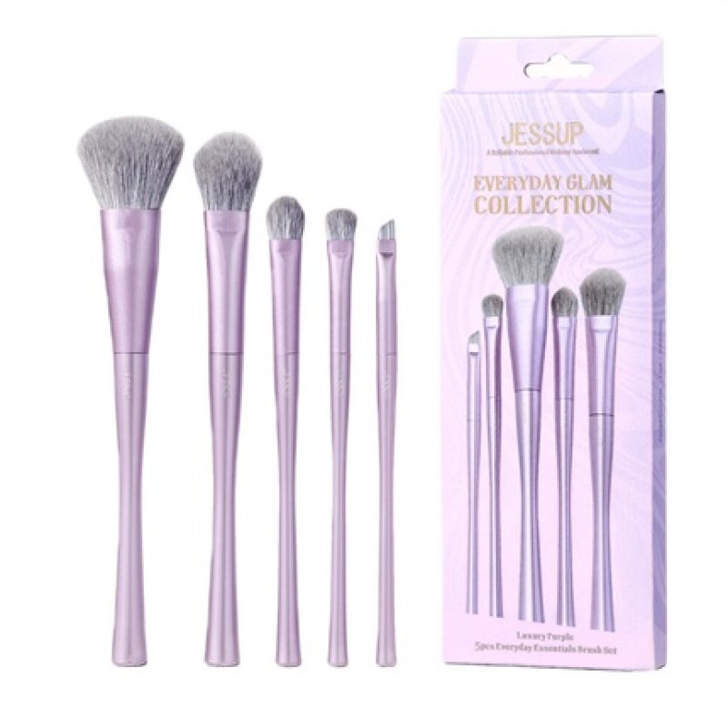 Jessup Luxury Purple Everyday Essentials Brush Set 5 Pieces T515