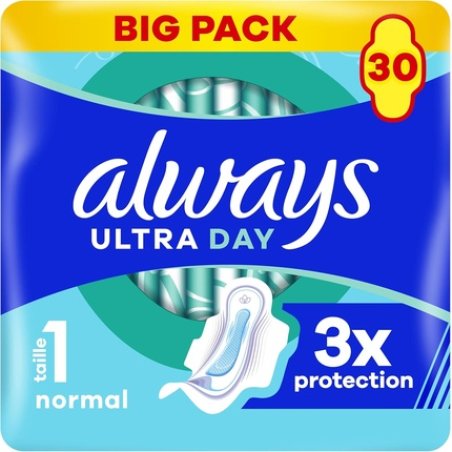 Always Ultra Sanitary Pads Size 1 Regular 30 Pads